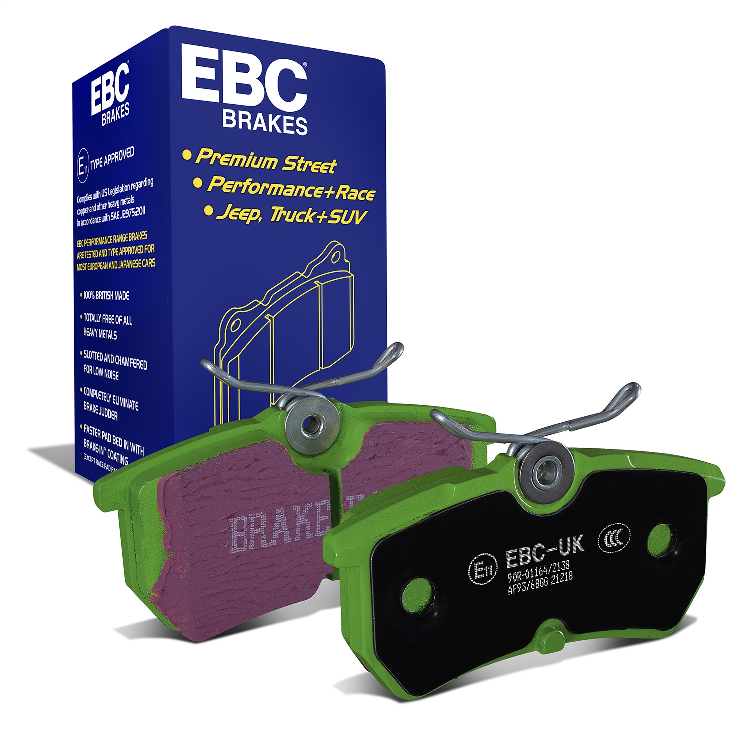 EBC Brakes DP21218 Greenstuff 2000 Series Sport Brake Pads Fits Fiesta Focus