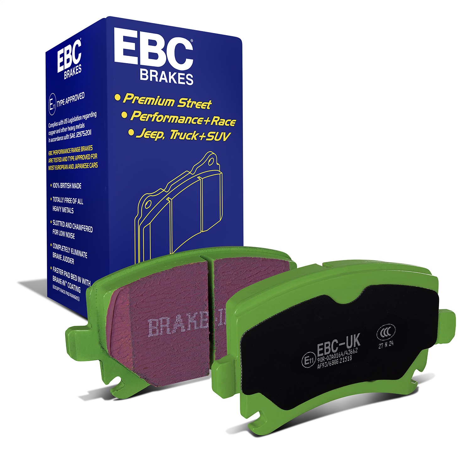 EBC Brakes DP21518 Greenstuff 2000 Series Sport Brake Pads