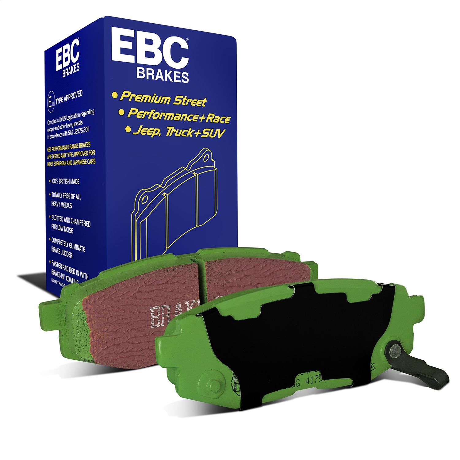 EBC Brakes DP21758 Greenstuff 2000 Series Sport Brake Pads