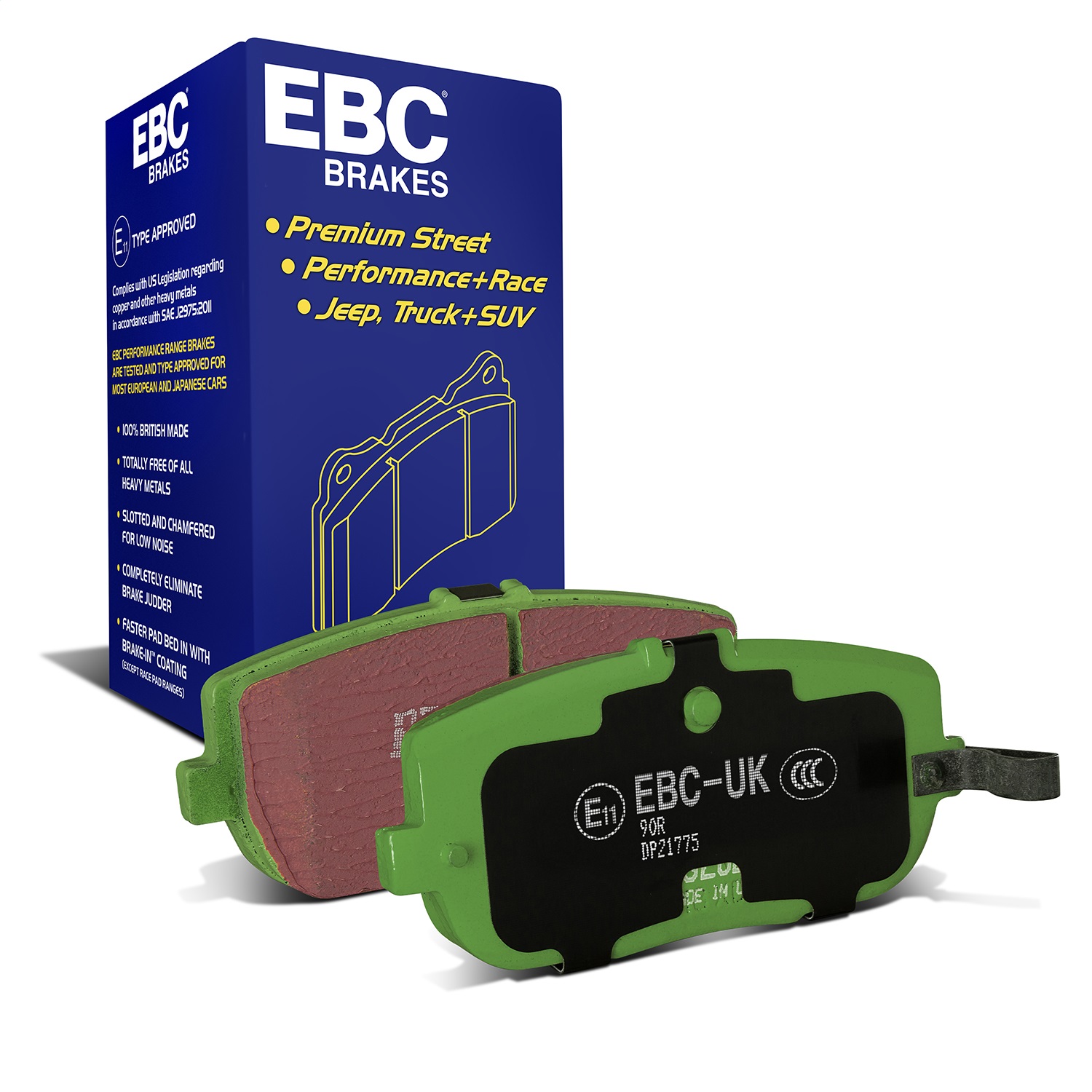 EBC Brakes DP21775 Greenstuff 2000 Series Sport Brake Pads
