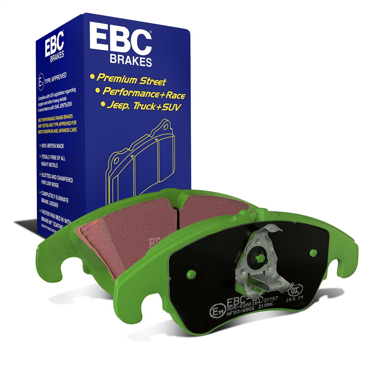 EBC Brakes DP21986 Greenstuff 2000 Series Sport Brake Pads