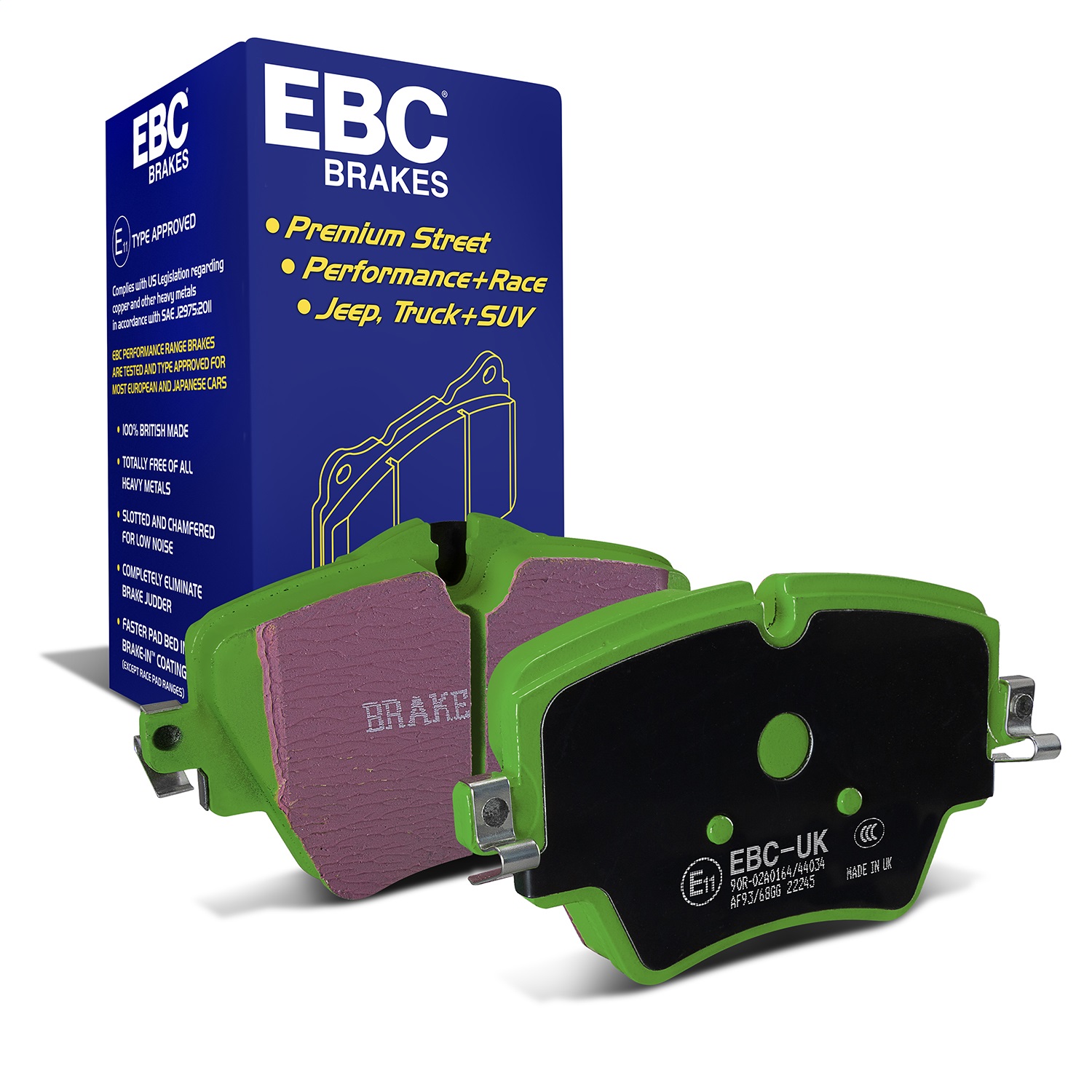 EBC Brakes DP22245 Greenstuff 2000 Series Sport Brake Pads