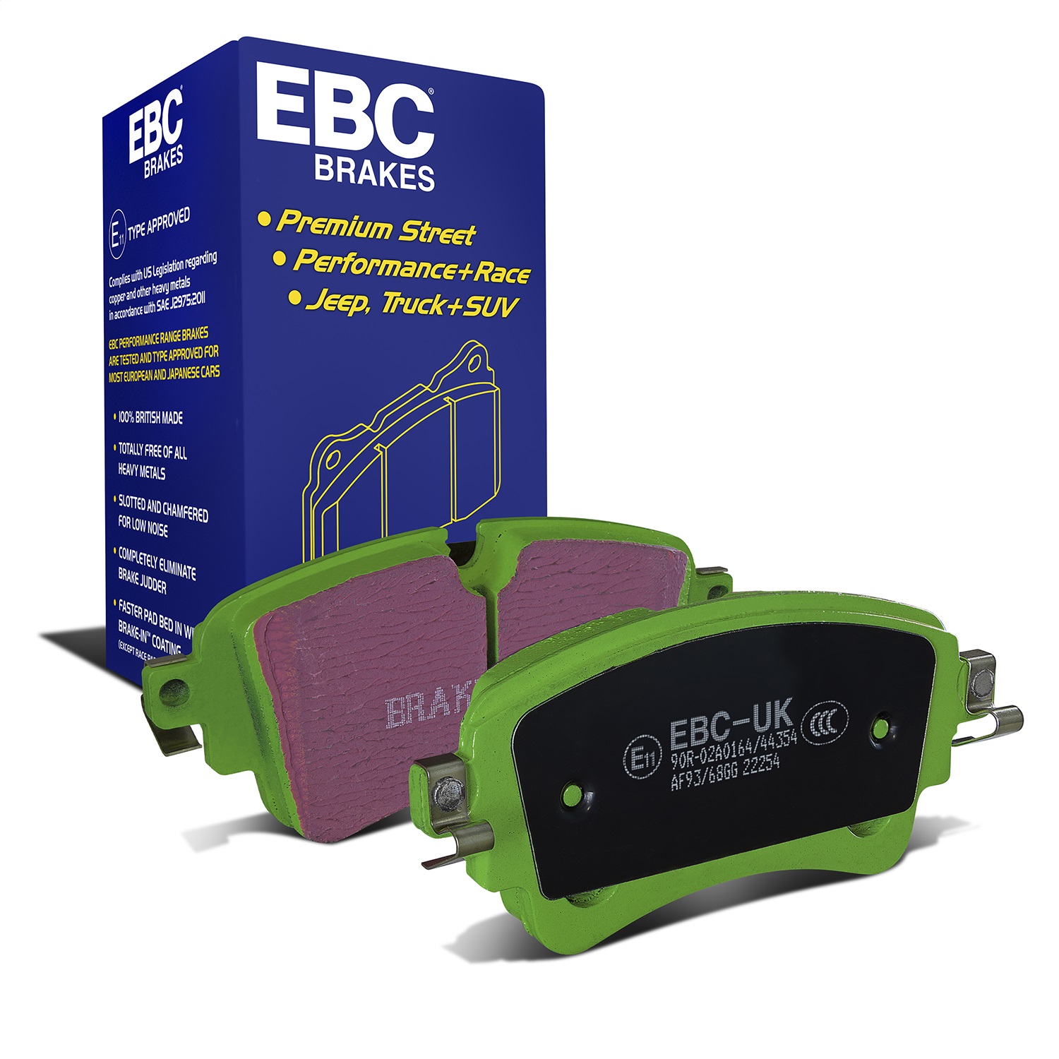 EBC Brakes DP22254 Greenstuff 2000 Series Sport Brake Pads