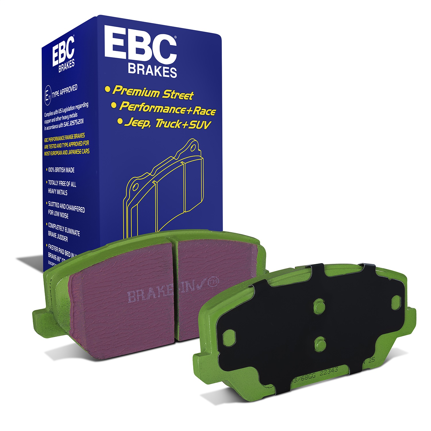 EBC Brakes DP22343 Greenstuff 2000 Series Sport Brake Pads