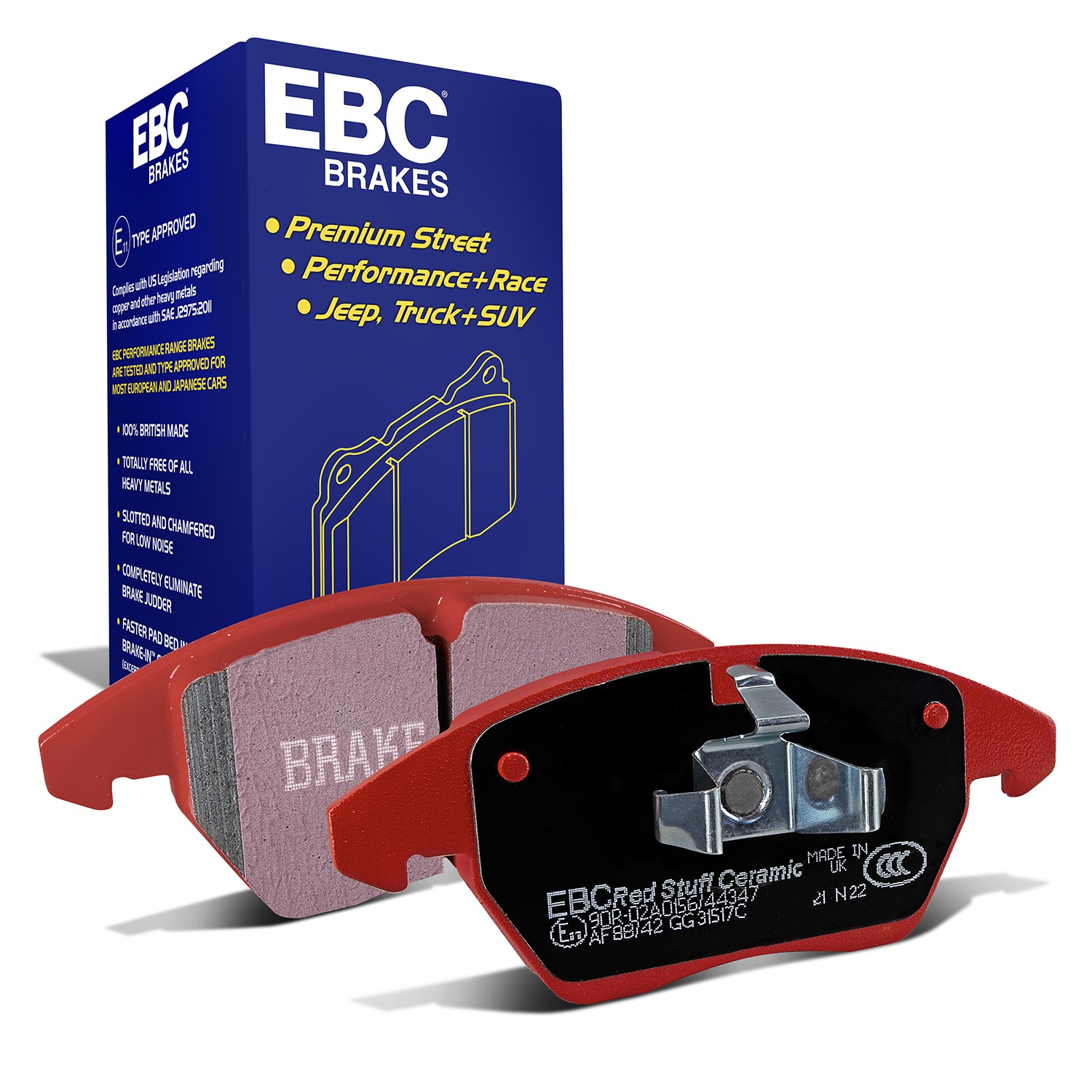 EBC Brakes DP31517C Redstuff Ceramic Low Dust Brake Pads