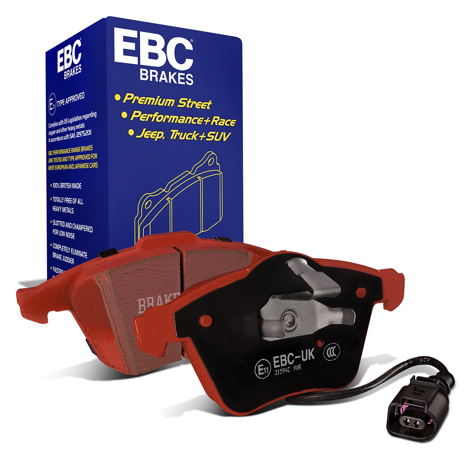 EBC Brakes DP31594C Redstuff Ceramic Low Dust Brake Pads Fits 08-11 CC R32