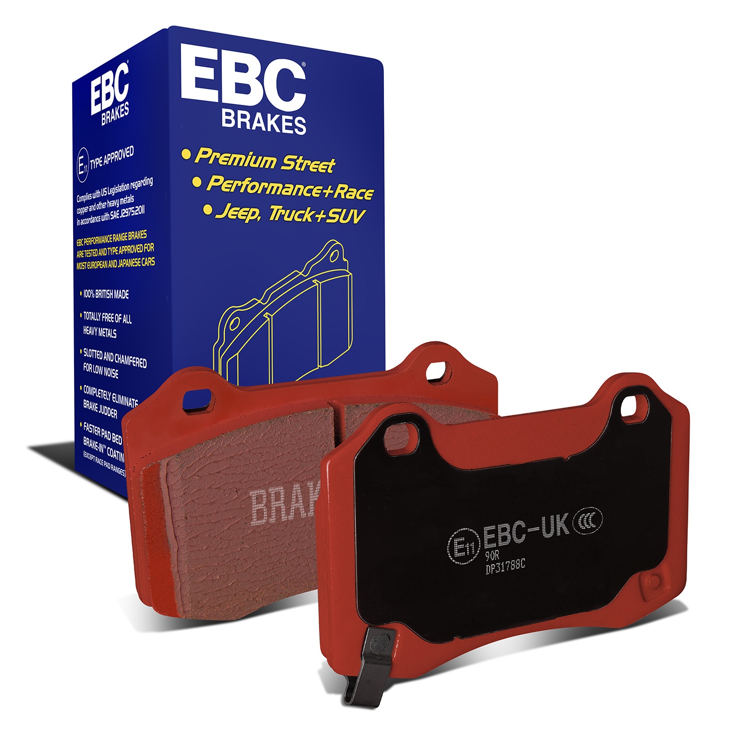 EBC Brakes DP31788C Redstuff Ceramic Low Dust Brake Pads