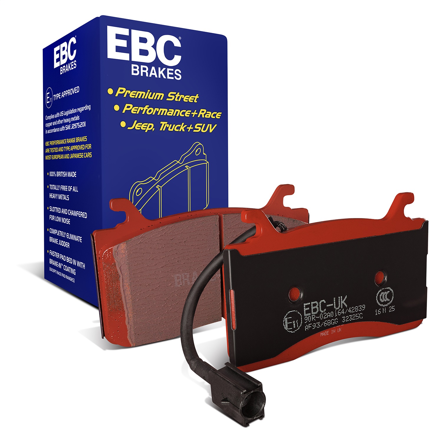 EBC Brakes DP32325C Redstuff Ceramic Low Dust Brake Pads Fits Giulia Stelvio