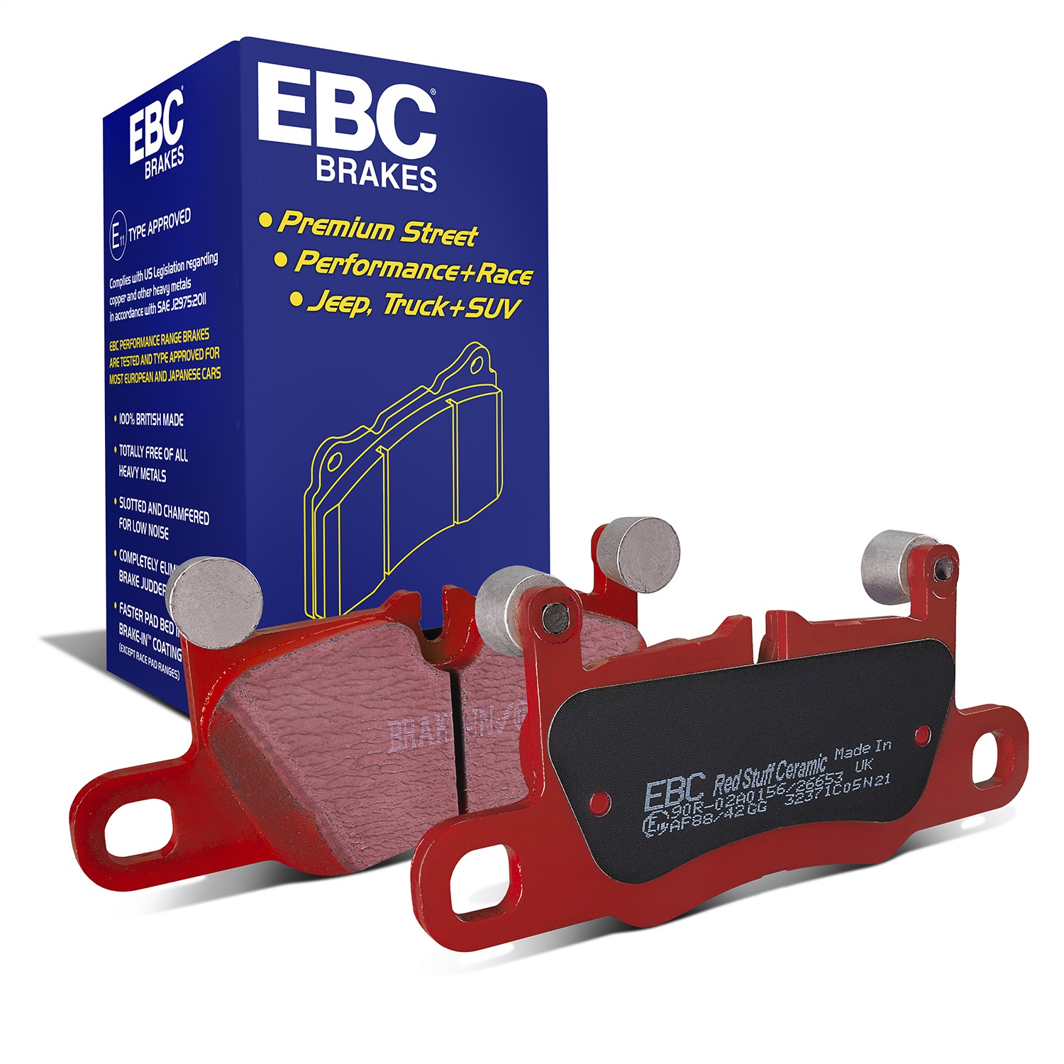EBC Brakes DP32371C Redstuff Ceramic Low Dust Brake Pads Fits 17-23 911