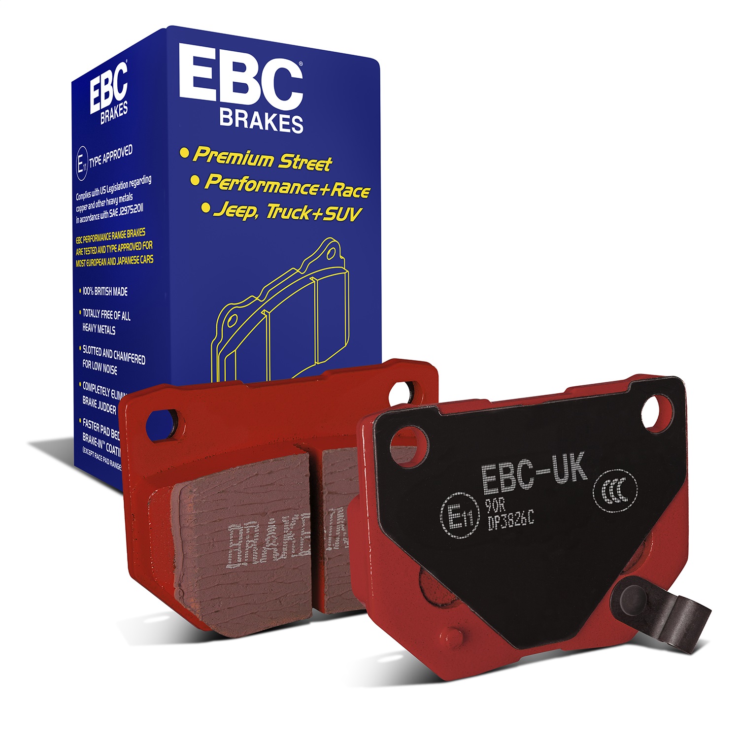 EBC Brakes DP3826C Redstuff Ceramic Low Dust Brake Pads