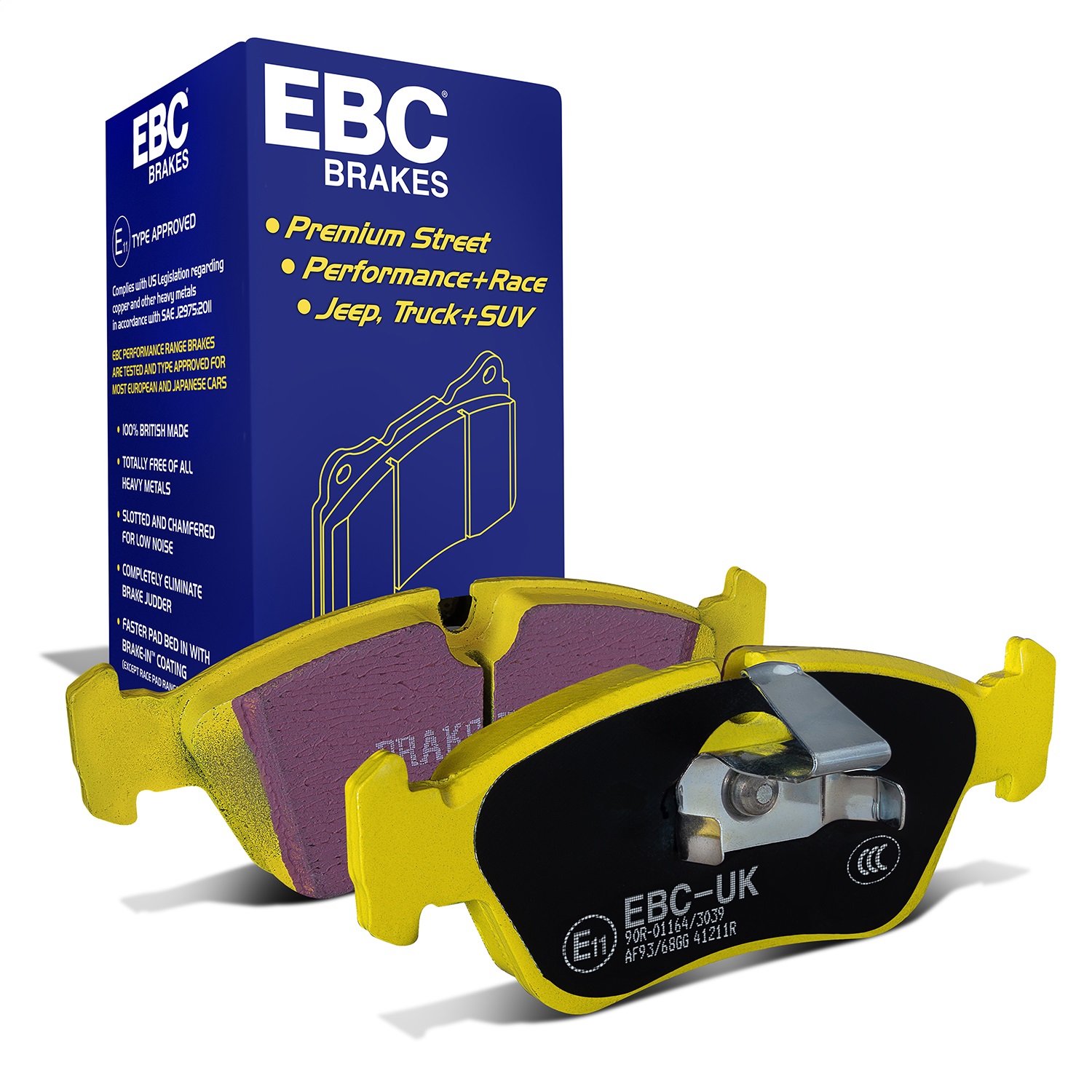 EBC Brakes DP41211R Yellowstuff Street And Track Brake Pads