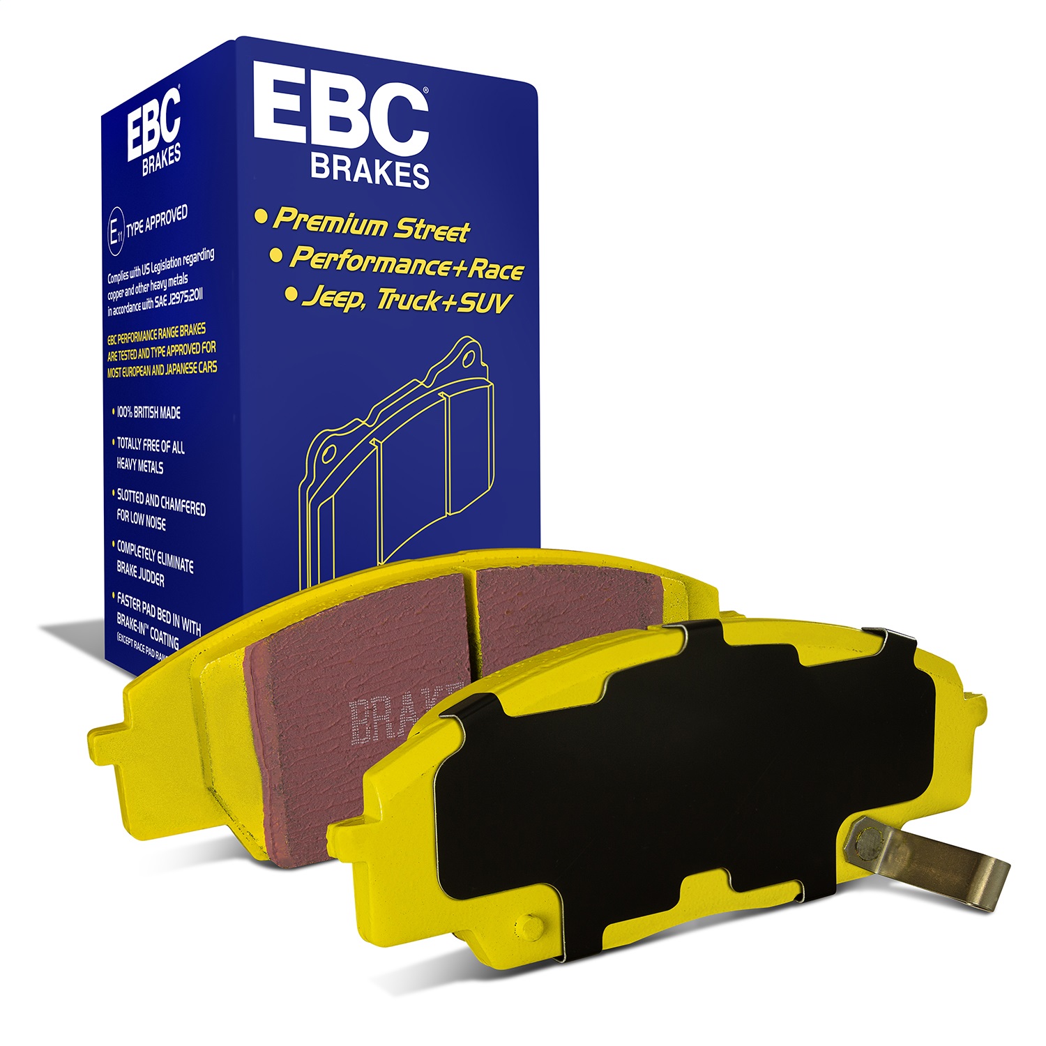 EBC Brakes DP41254R Yellowstuff Street And Track Brake Pads