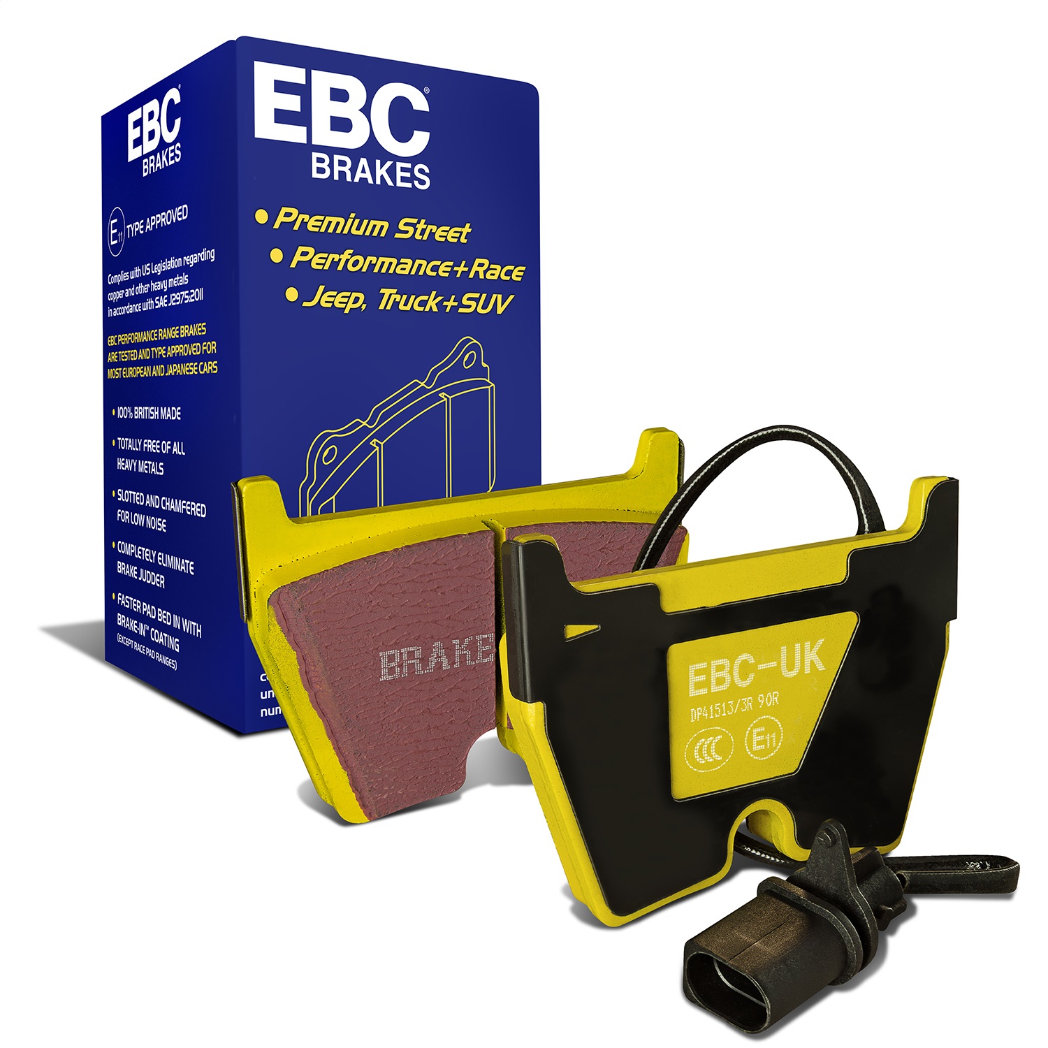 EBC Brakes DP41513/3R Yellowstuff Street And Track Brake Pads