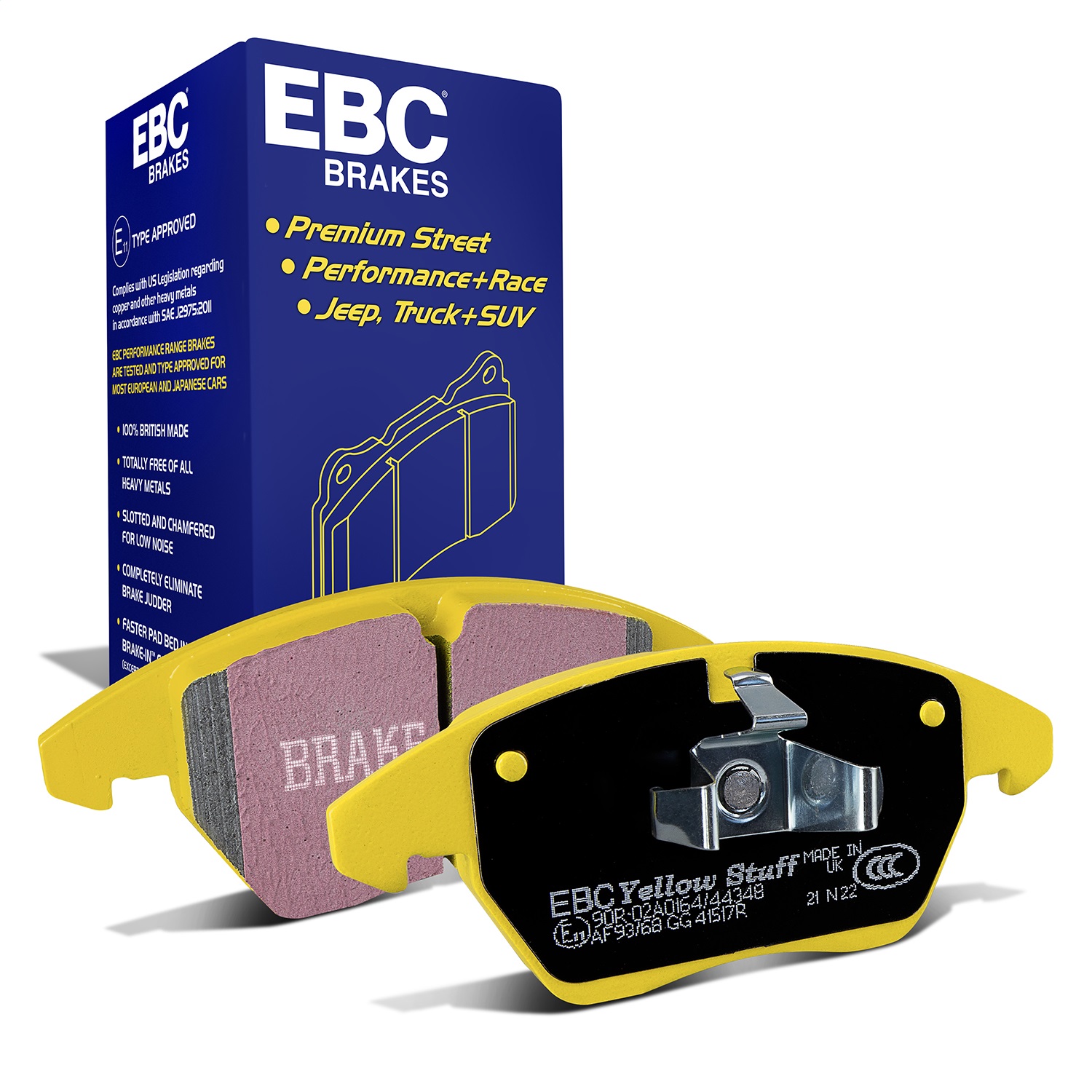 EBC Brakes DP41517R Yellowstuff Street And Track Brake Pads