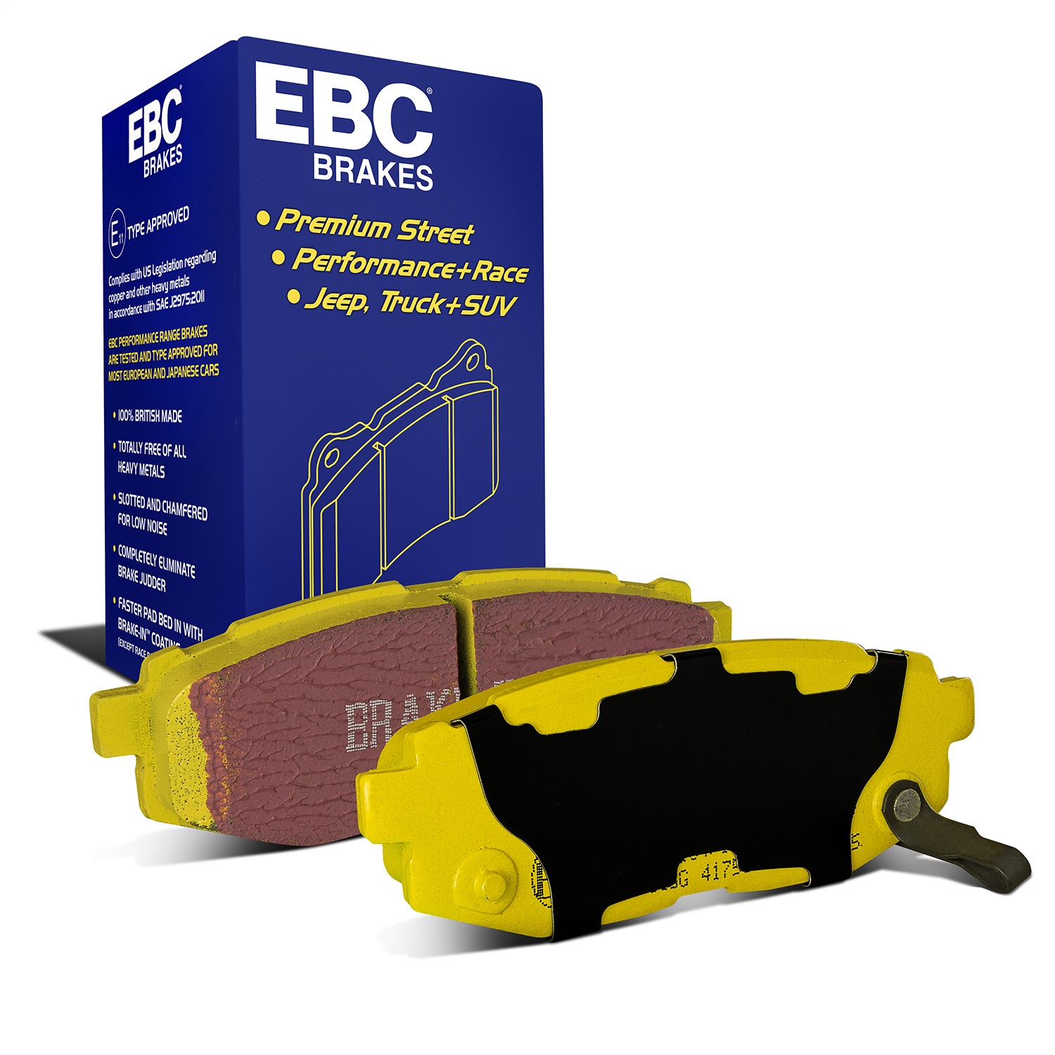 EBC Brakes DP41758R Yellowstuff Street And Track Brake Pads