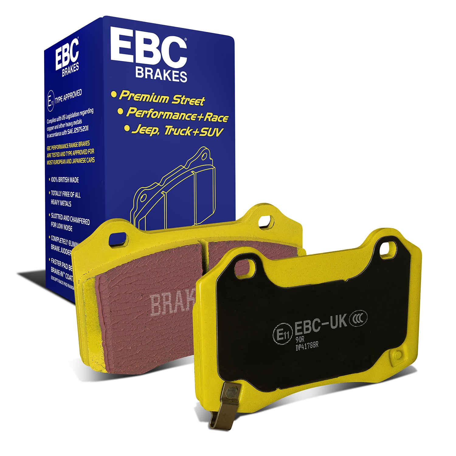 EBC Brakes DP41788R Yellowstuff Street And Track Brake Pads