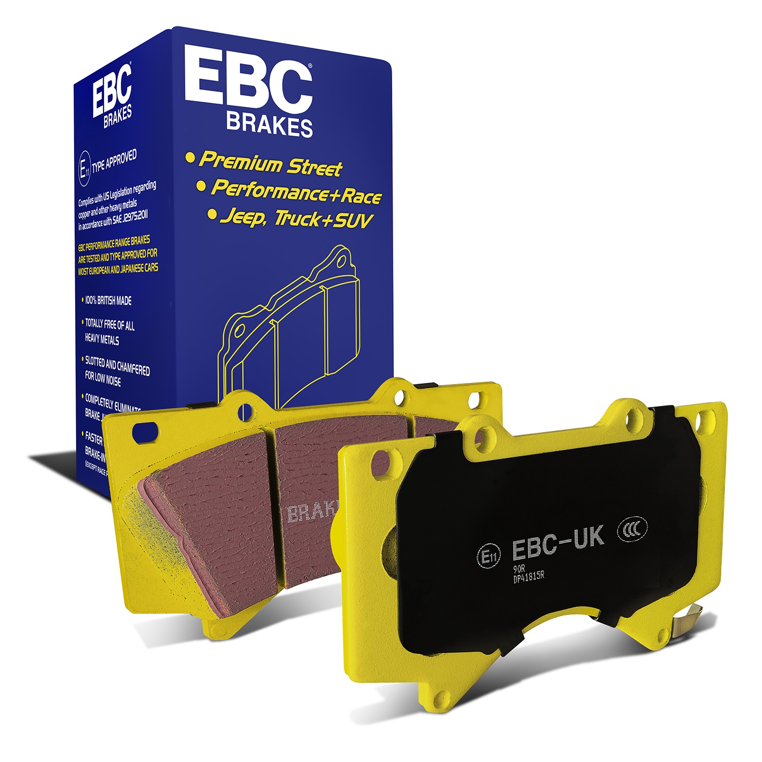 EBC Brakes DP41815R Yellowstuff Street And Track Brake Pads