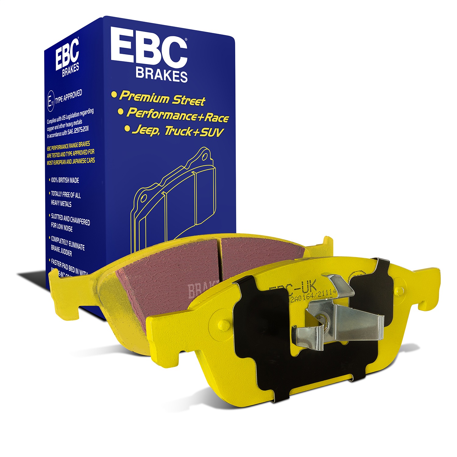 EBC Brakes DP42145R Yellowstuff Street And Track Brake Pads Fits 13-18 Focus MKC