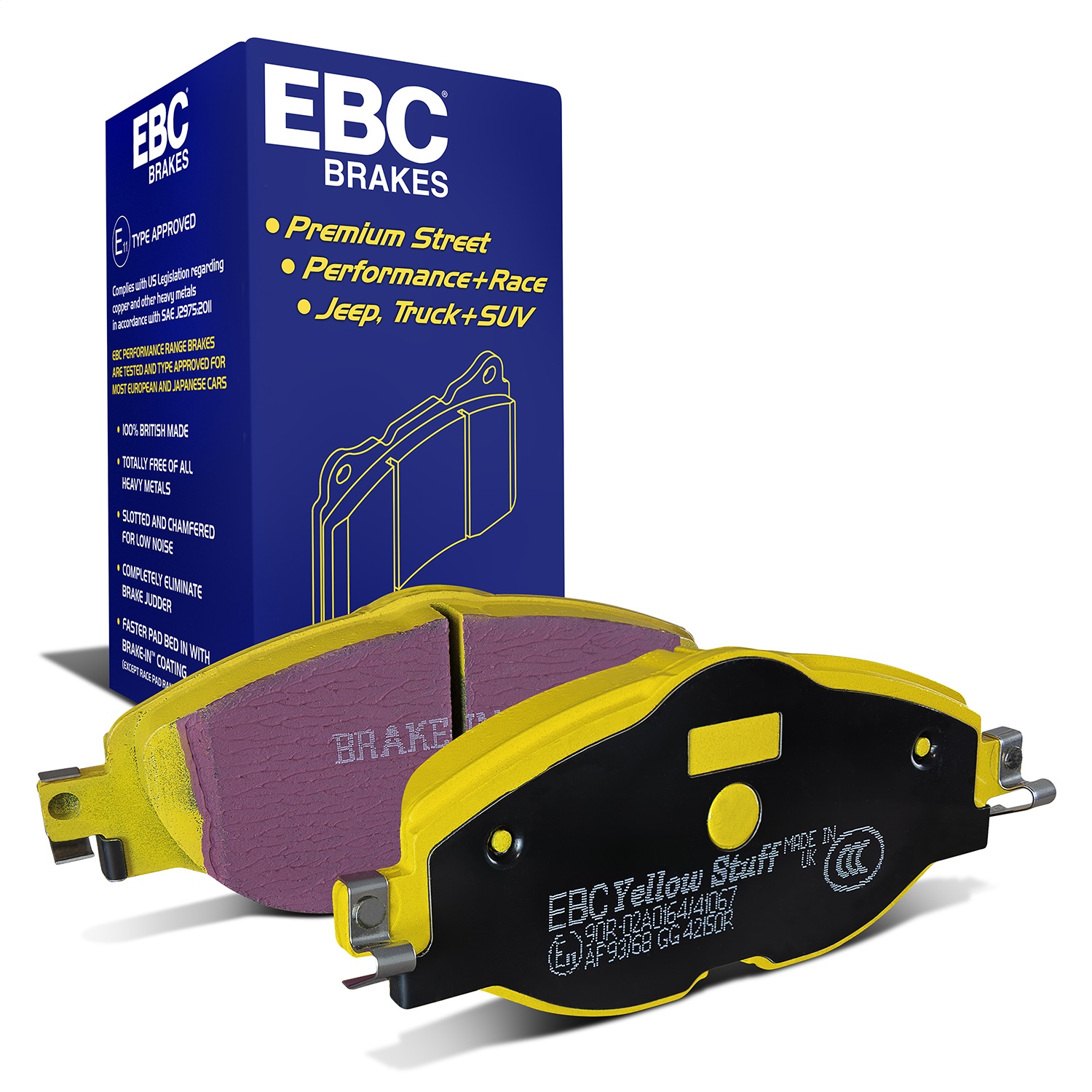 EBC Brakes DP42150R Yellowstuff Street And Track Brake Pads