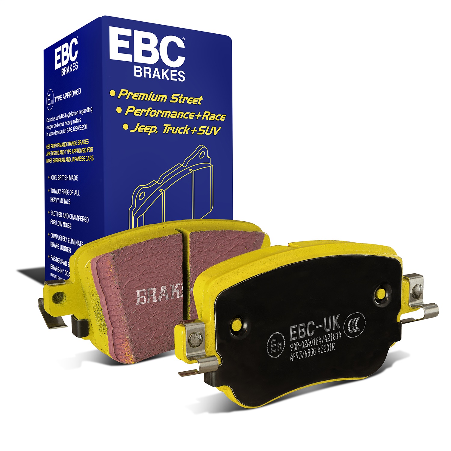 EBC Brakes DP42201R Yellowstuff Street And Track Brake Pads
