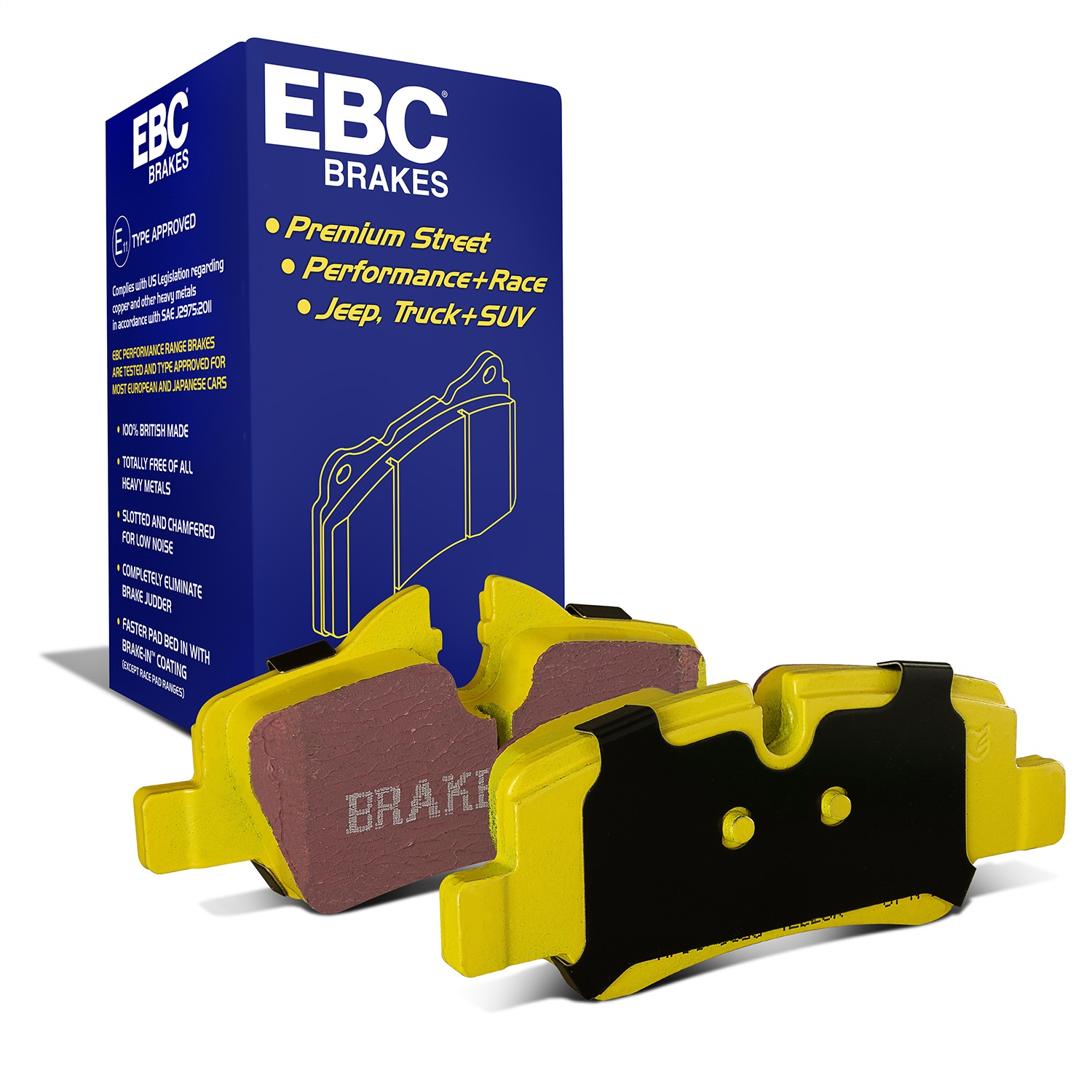 EBC Brakes DP42228R Yellowstuff Street And Track Brake Pads Fits 14-23 Cooper