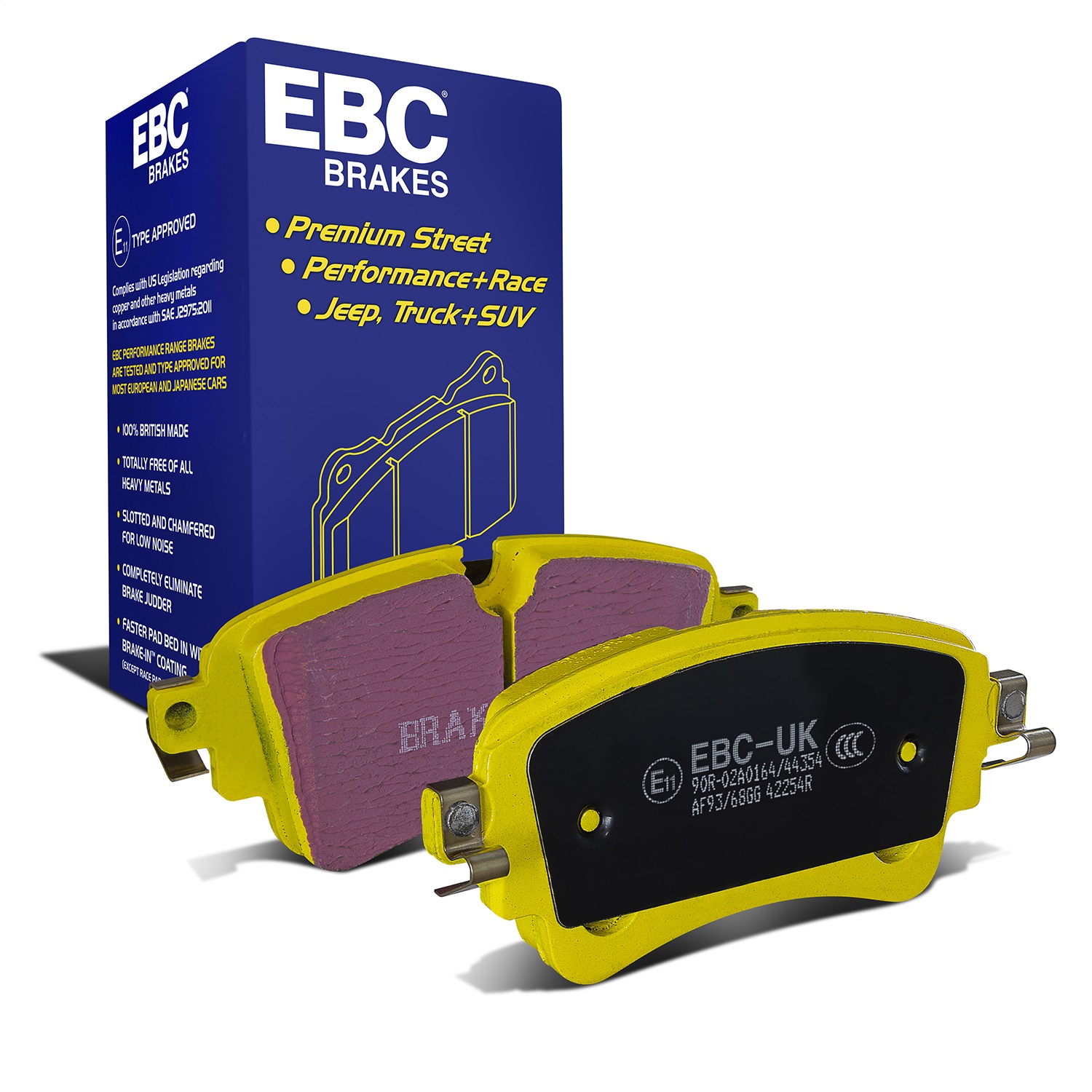 EBC Brakes DP42254R Yellowstuff Street And Track Brake Pads