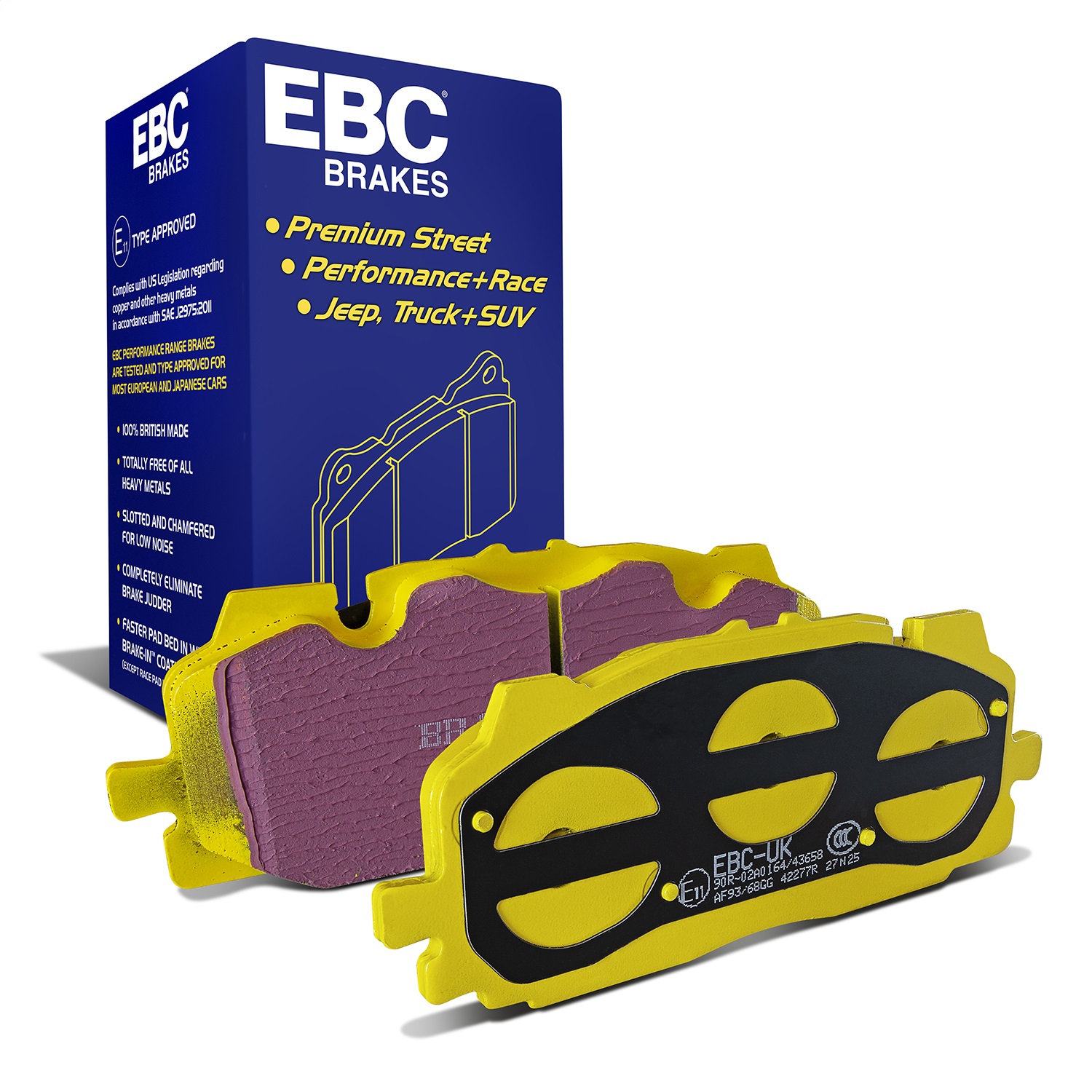 EBC Brakes DP42277R Yellowstuff Street And Track Brake Pads