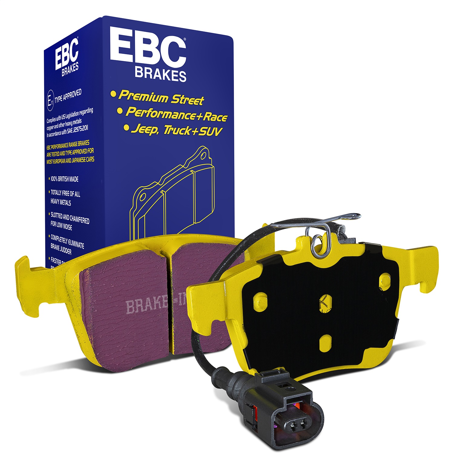 EBC Brakes DP42295R Yellowstuff Street And Track Brake Pads
