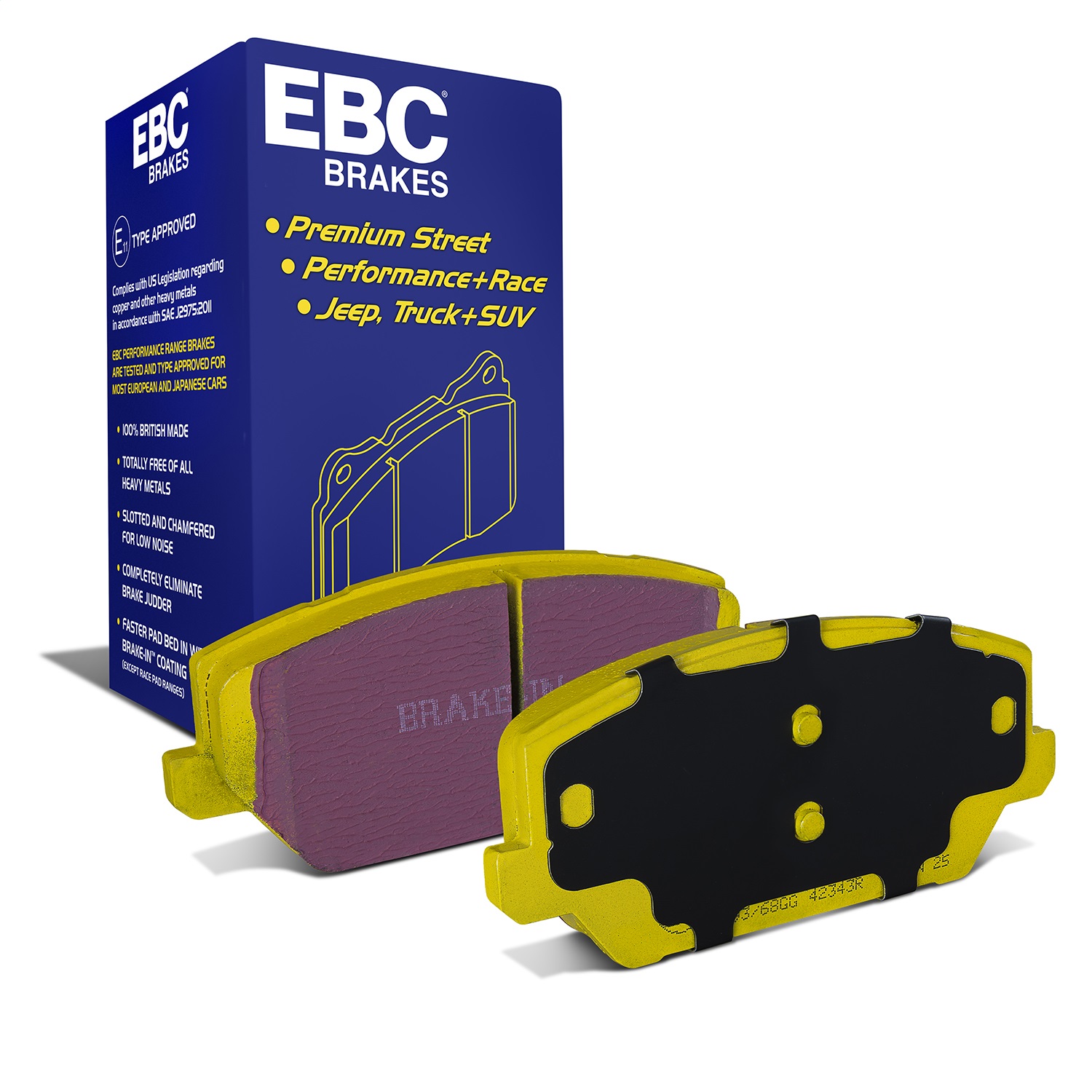 EBC Brakes DP42343R Yellowstuff Street And Track Brake Pads