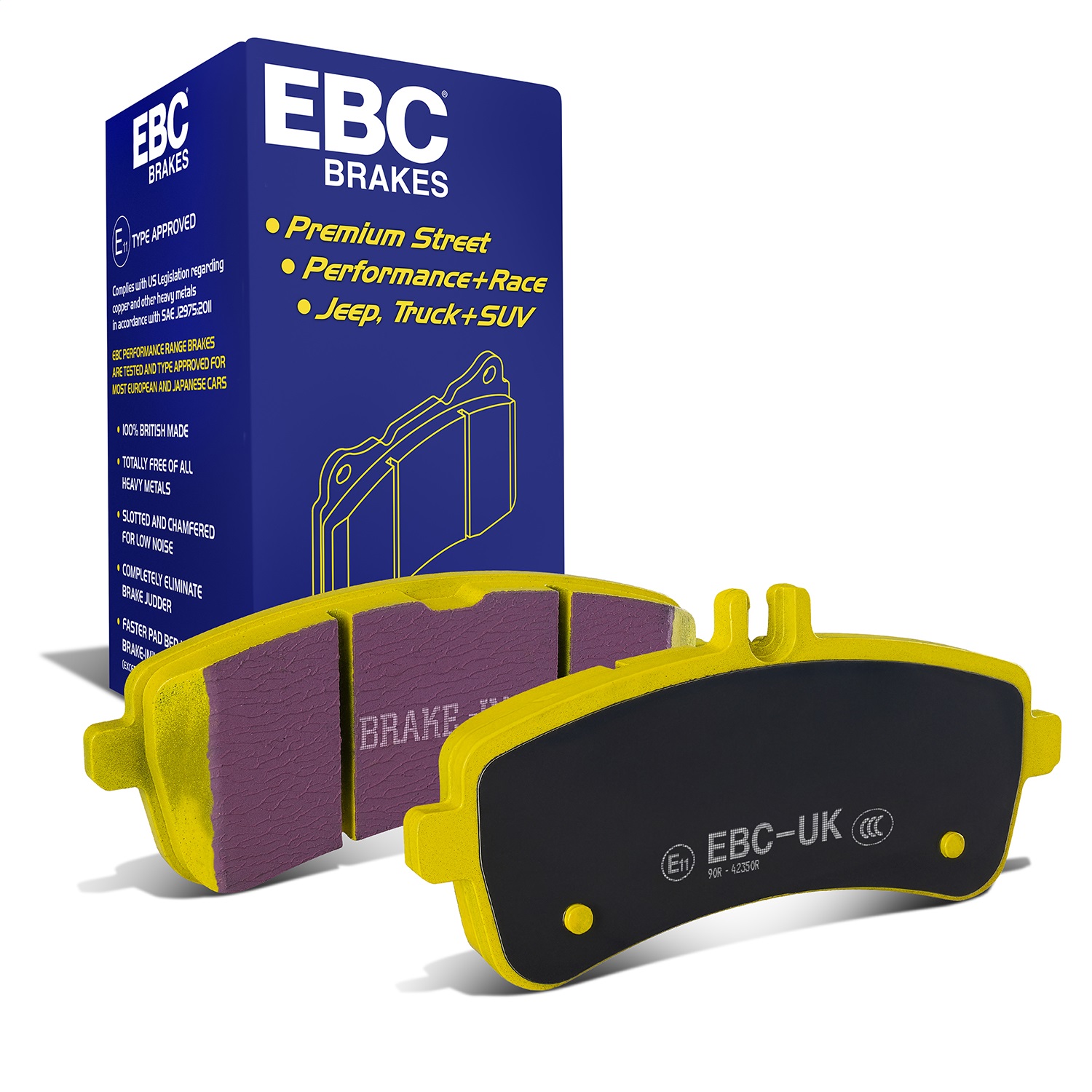 EBC Brakes DP42350R Yellowstuff Street And Track Brake Pads