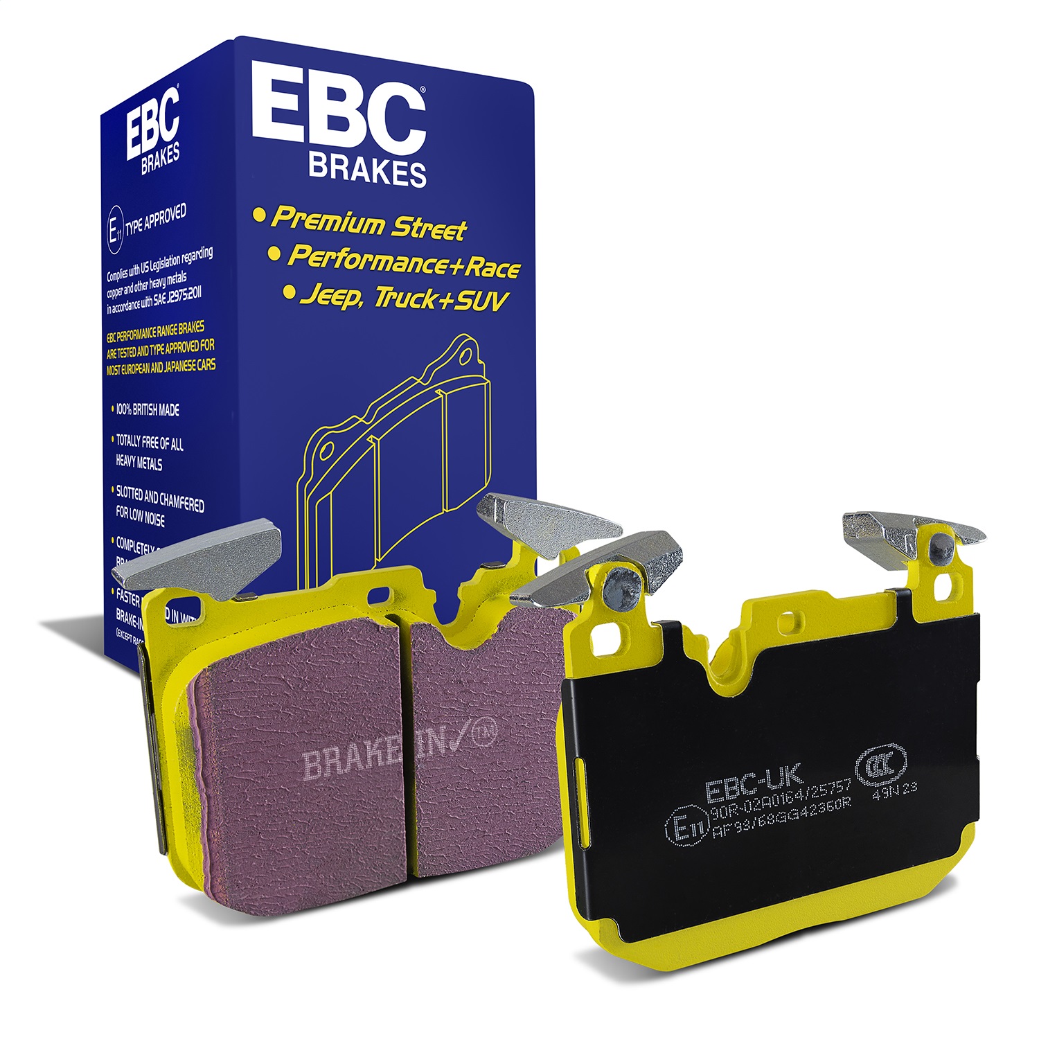 EBC Brakes DP42360R Yellowstuff Street And Track Brake Pads Fits 15-18 M2 M3 M4