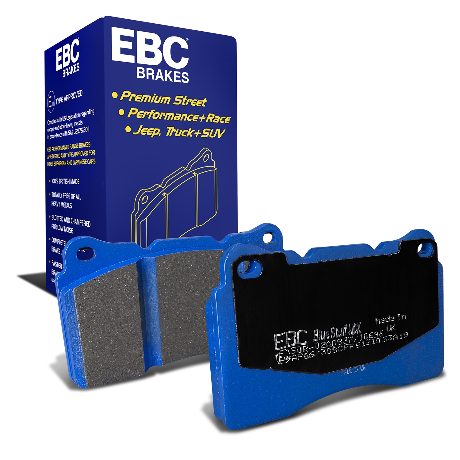 EBC Brakes DP51210NDX Bluestuff NDX Full Race Brake Pads