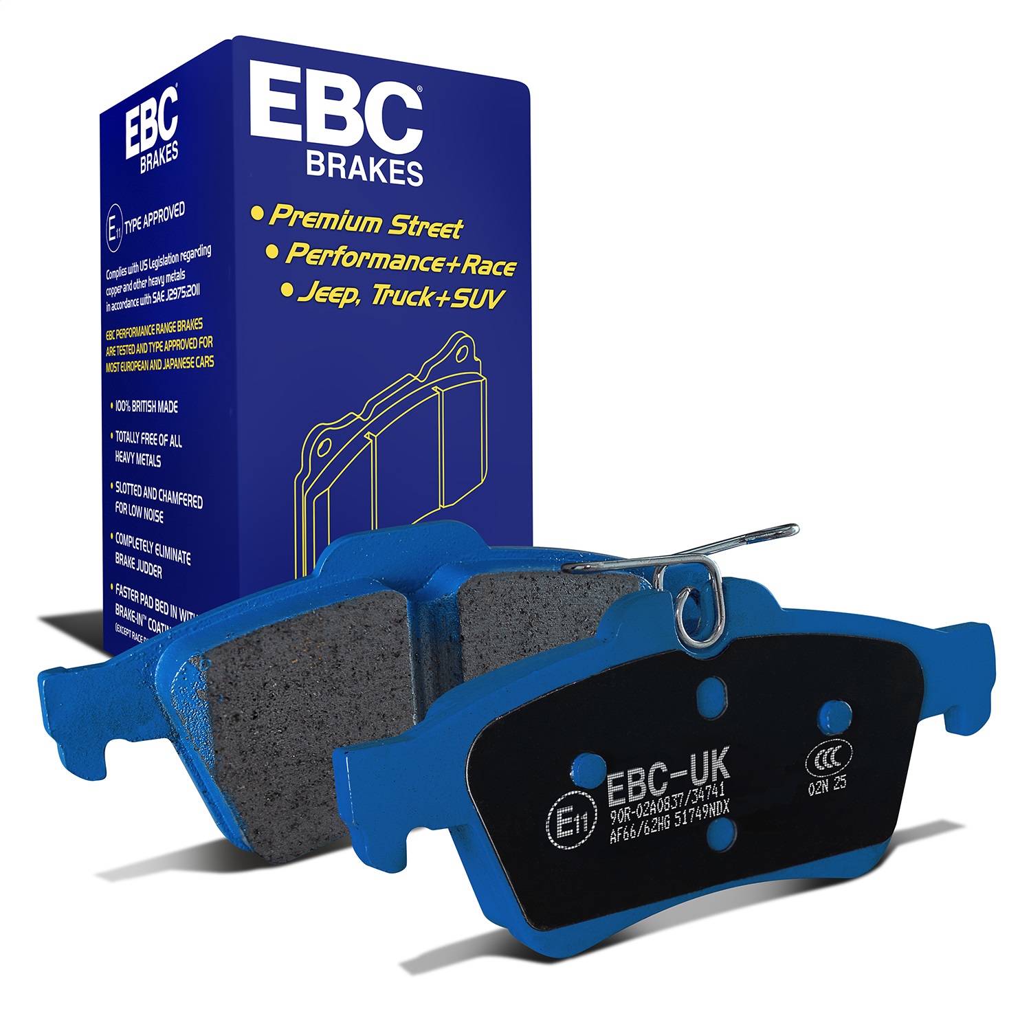 EBC Brakes DP51749NDX Bluestuff NDX Full Race Brake Pads