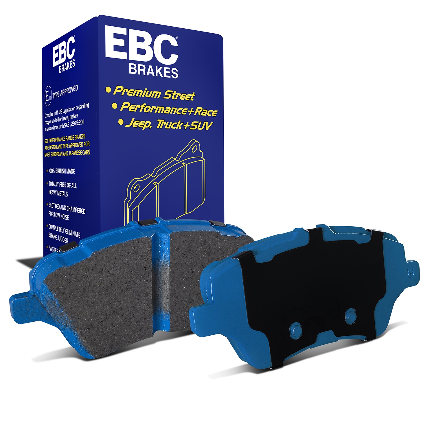 EBC Brakes DP52149NDX Bluestuff NDX Full Race Brake Pads Fits 14-19 Fiesta