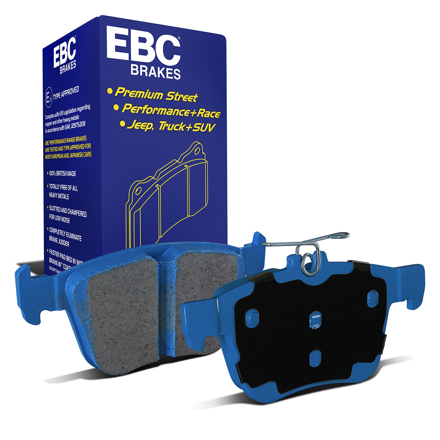 EBC Brakes DP52173NDX Bluestuff NDX Full Race Brake Pads Fits 15-19 S3