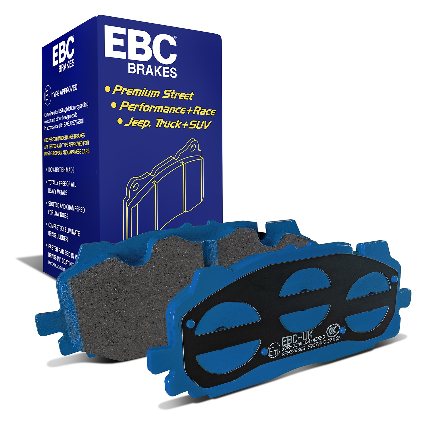 EBC Brakes DP52277NDX Bluestuff NDX Full Race Brake Pads
