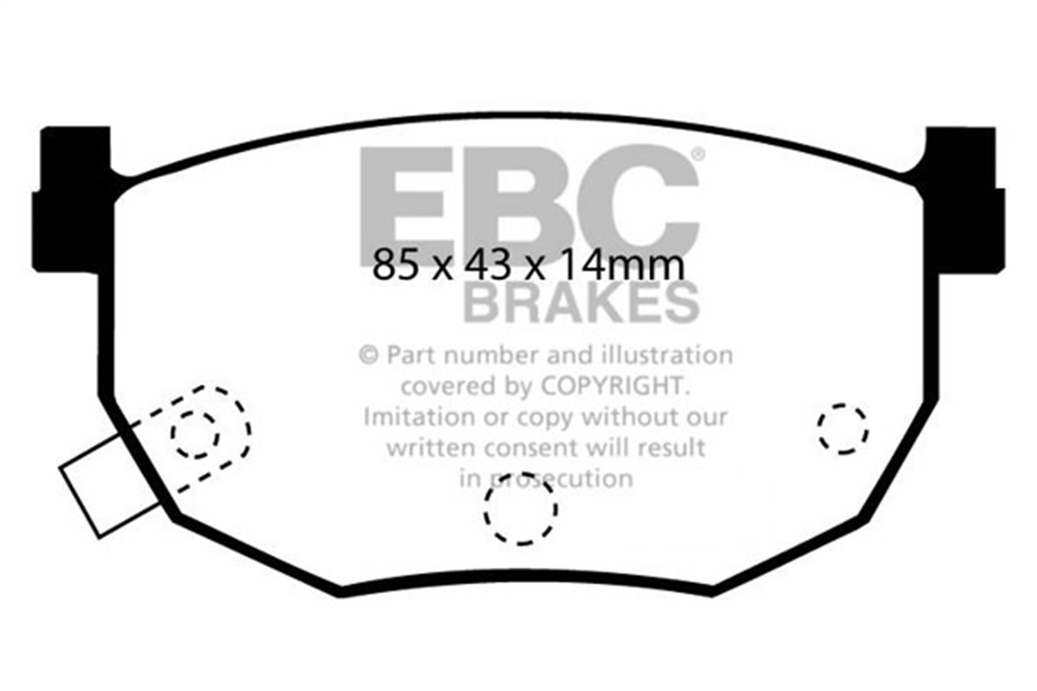 EBC Brakes UD272 Ultimax  Brake Pads Fits 89-08 240SX Elantra Tiburon