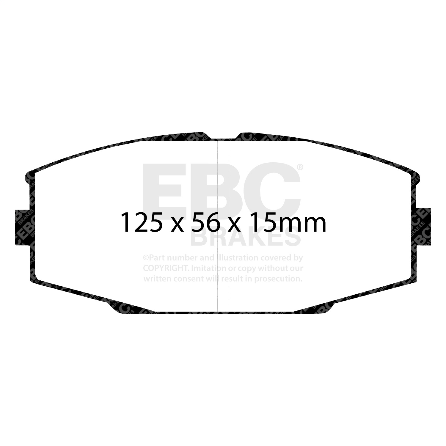 EBC Brakes DP3610C Redstuff Ceramic Low Dust Brake Pads Fits 86-92 Supra