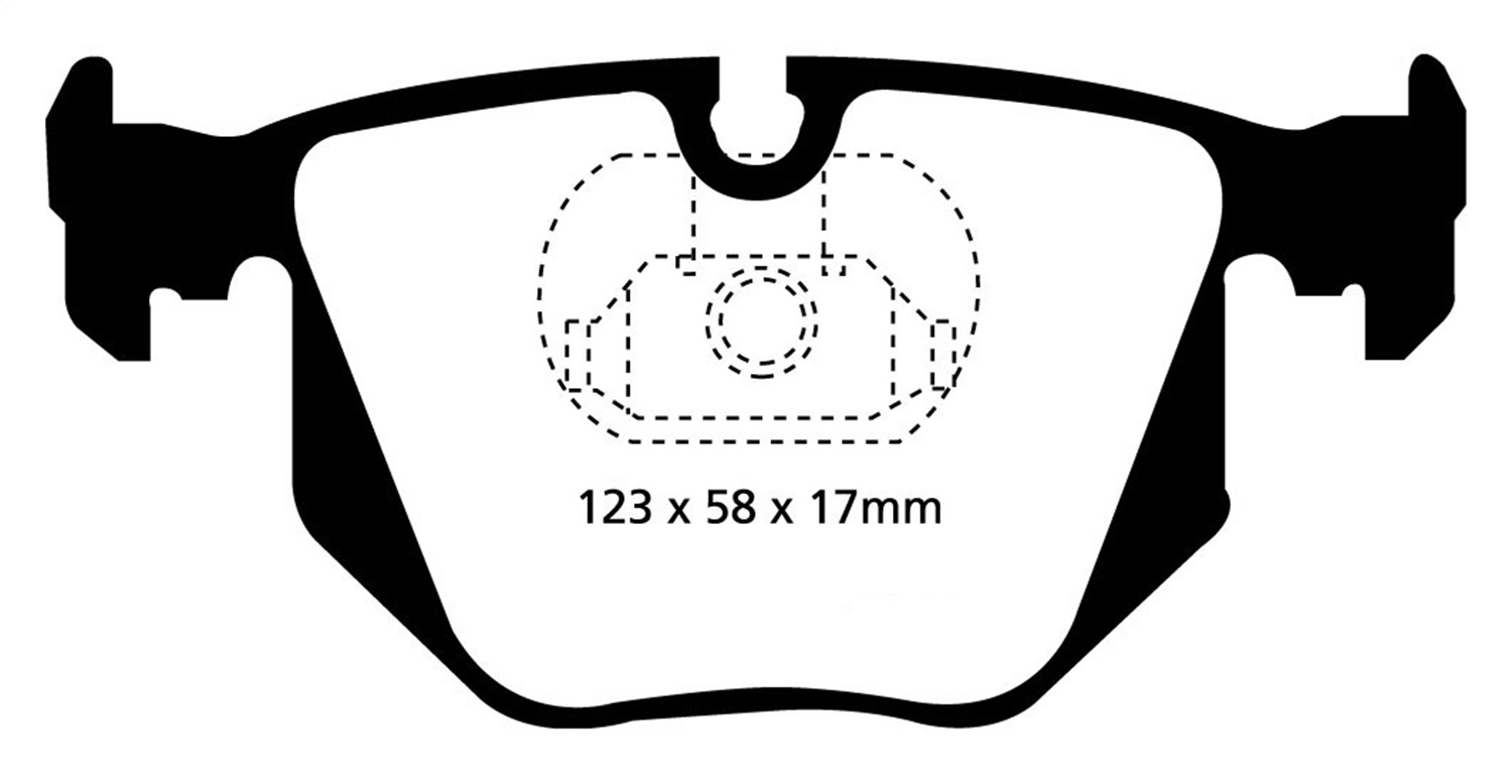 EBC Brakes DP61671 6000 Series Greenstuff Truck and SUV Brake Pad