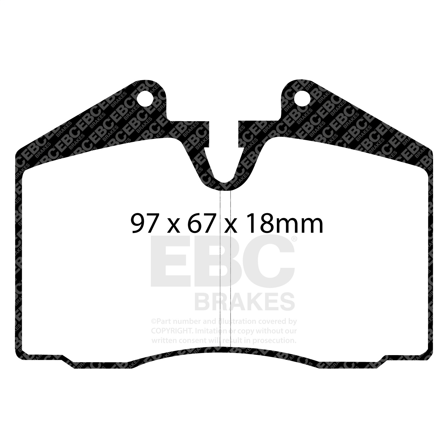 EBC DP3612C - Redstuff Ceramic Low Dust Rear Brake Pads