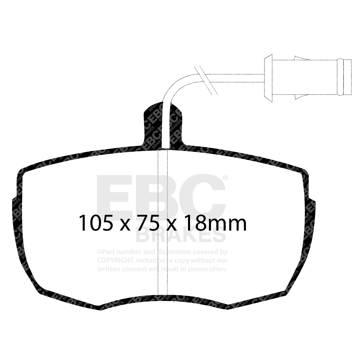 EBC Brakes DP6622 6000 Series Greenstuff Truck/SUV Brakes Disc Pads