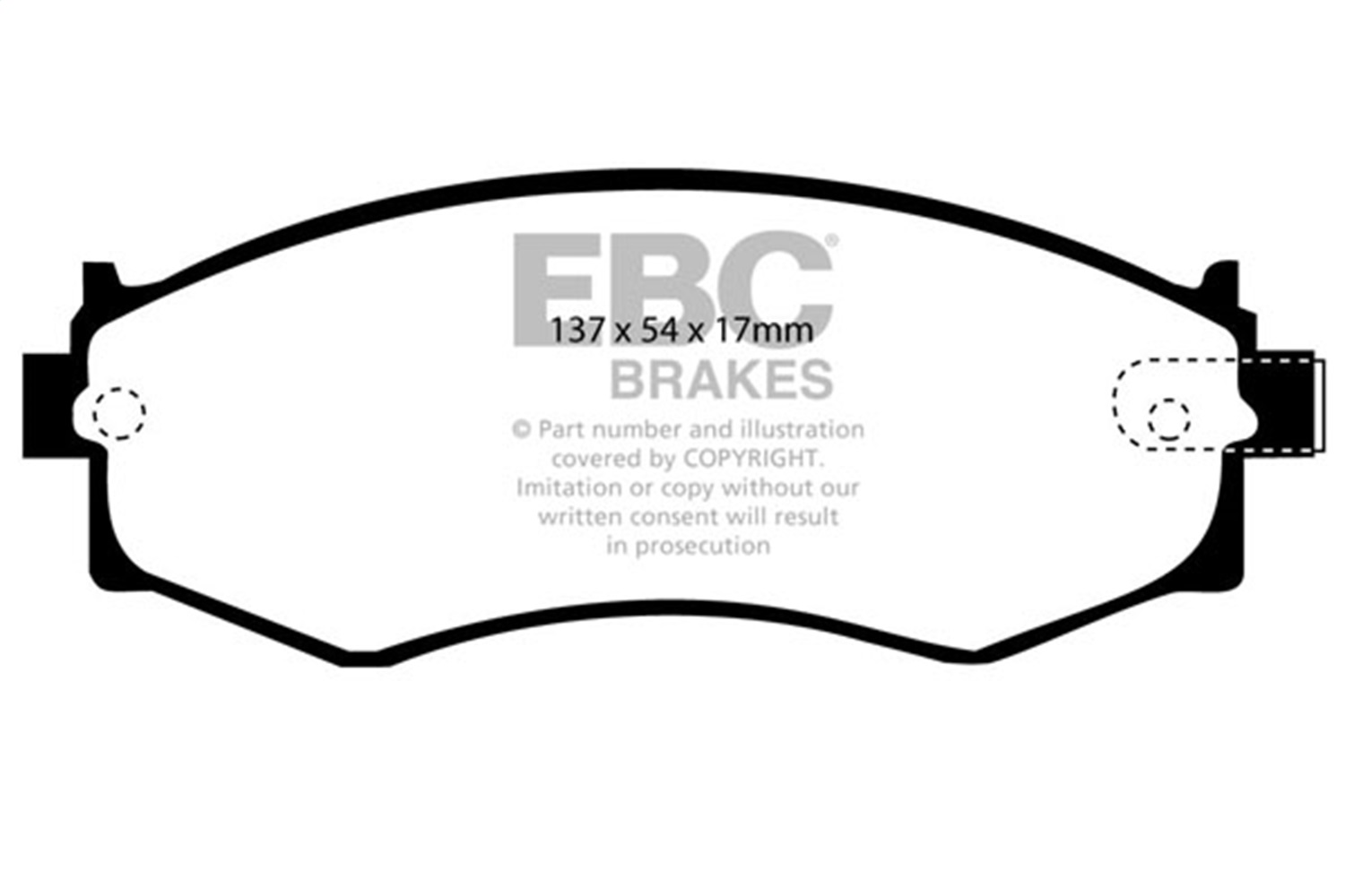 EBC Brakes UD485 Ultimax  Brake Pads Fits 89-06 240SX G20 Sentra Stanza