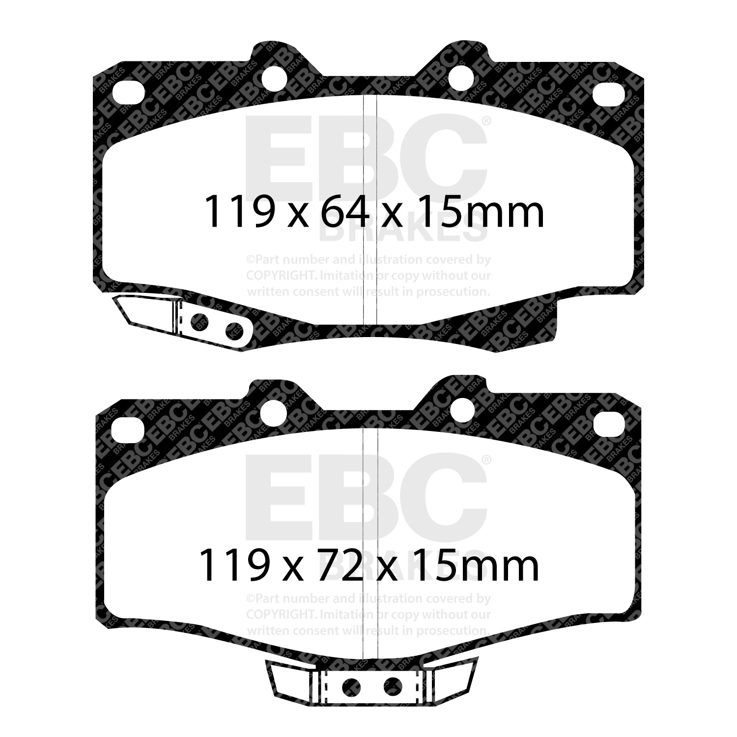 EBC Brakes UD436 Ultimax  Brake Pads Fits 88-04 4Runner Tacoma