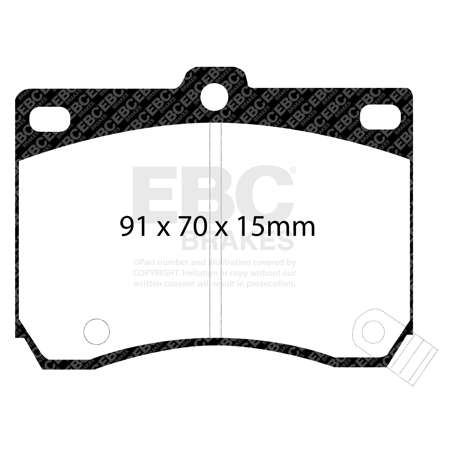 EBC Brakes DP4824R Yellowstuff Street And Track Brake Pads