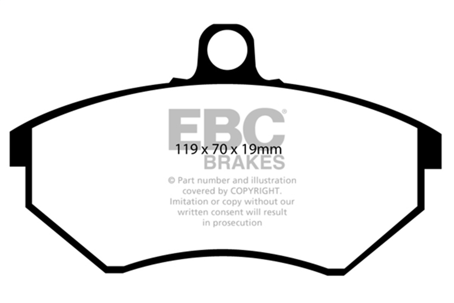 EBC DP3841/2C - Redstuff Ceramic Low Dust Front Brake Pads