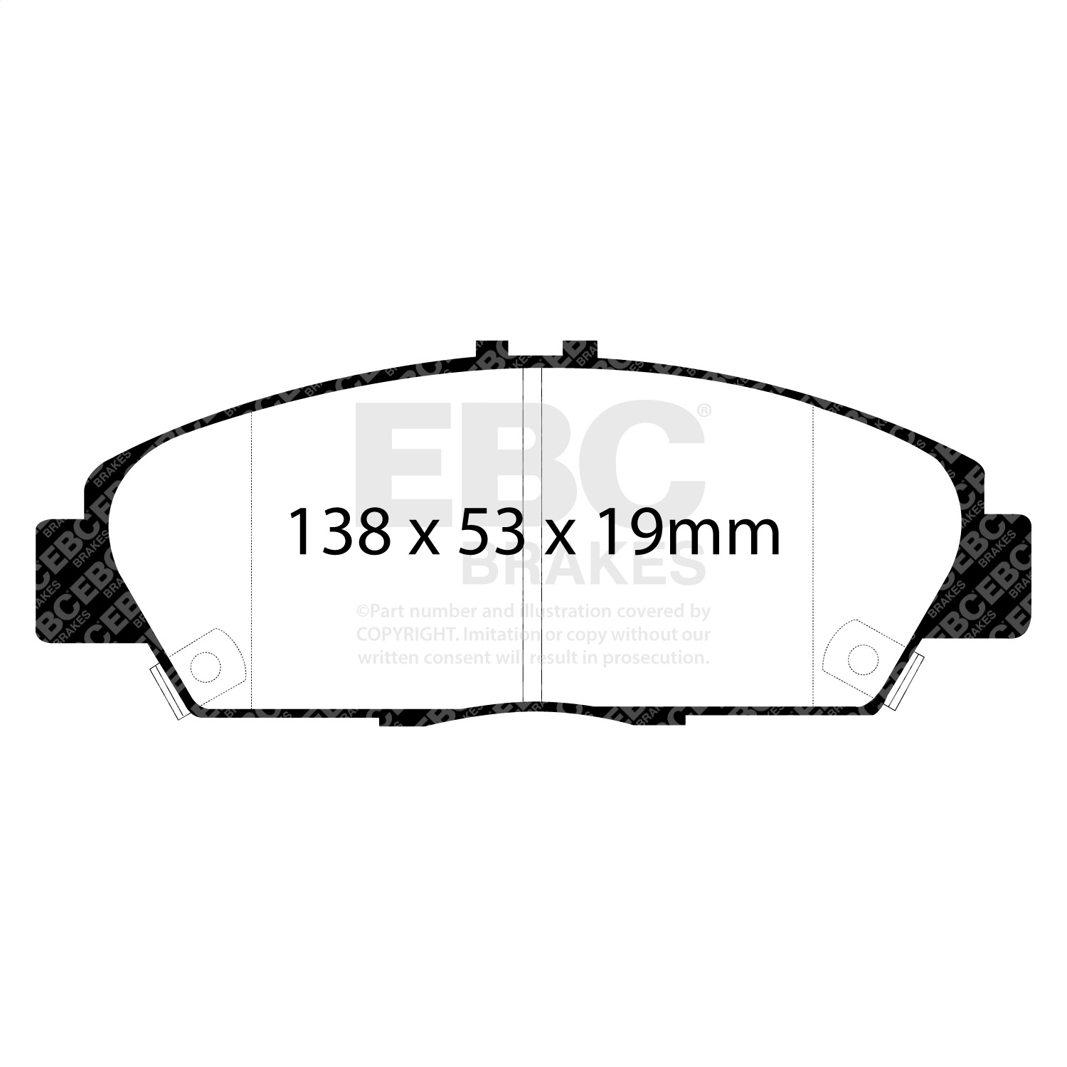 EBC Brakes DP4975R Yellowstuff Street And Track Brake Pads Fits 92-96 Prelude