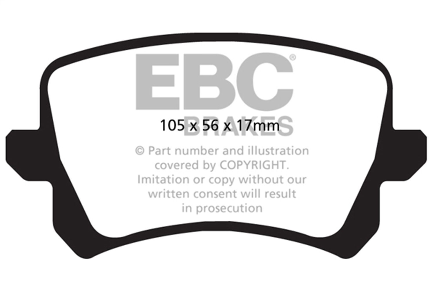 EBC Brakes DP52004NDX Bluestuff NDX Full Race Brake Pads Fits 12-18 CC Passat