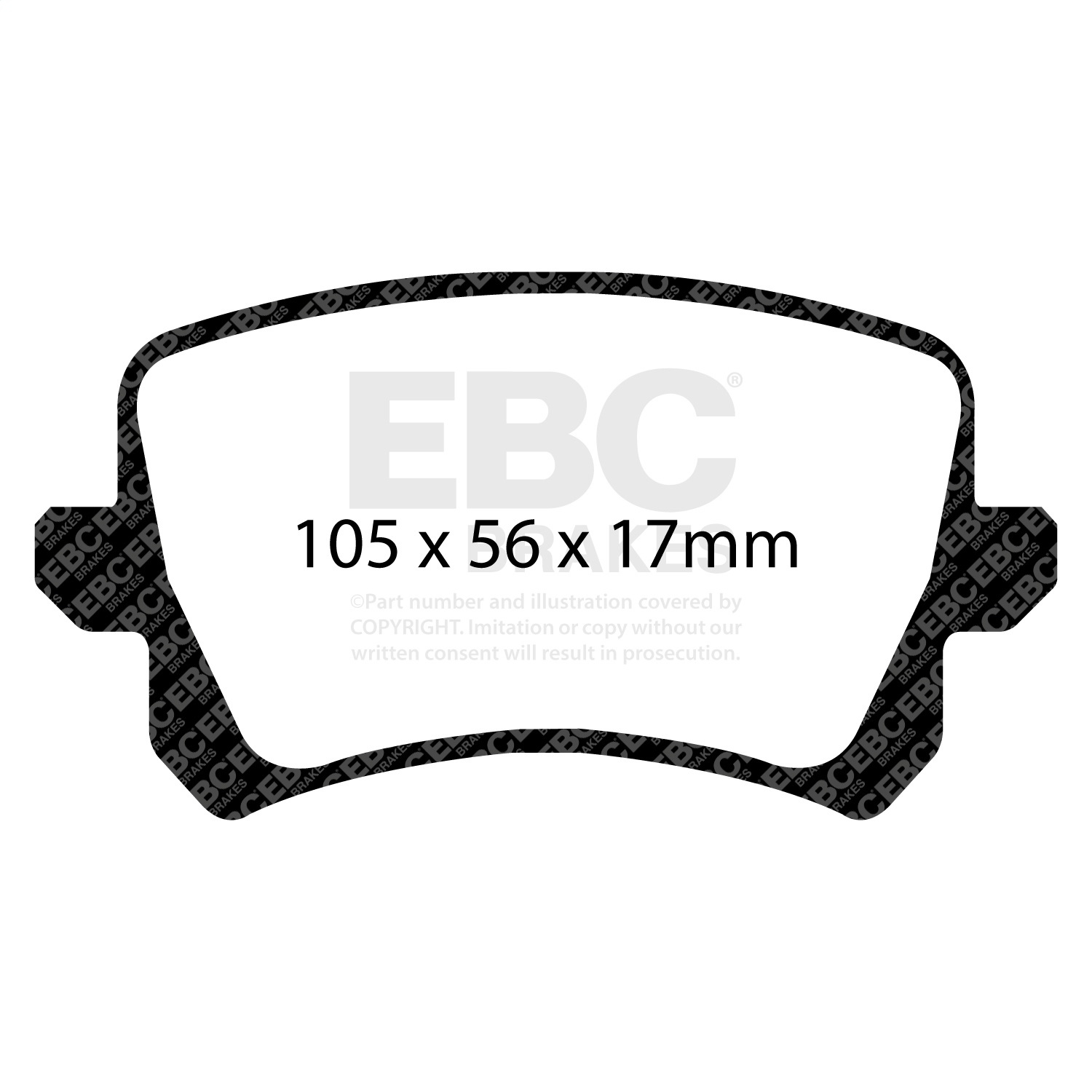 EBC BRAKES REDSTUFF CERAMIC PADS-DP32004C-Rear