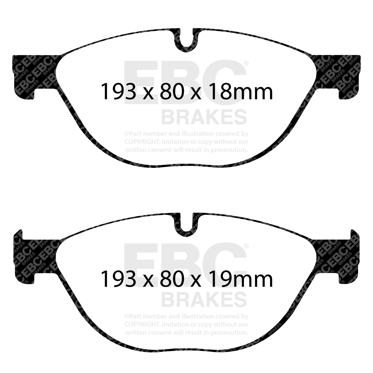 EBC BRAKES REDSTUFF CERAMIC PADS-DP32019C-Front