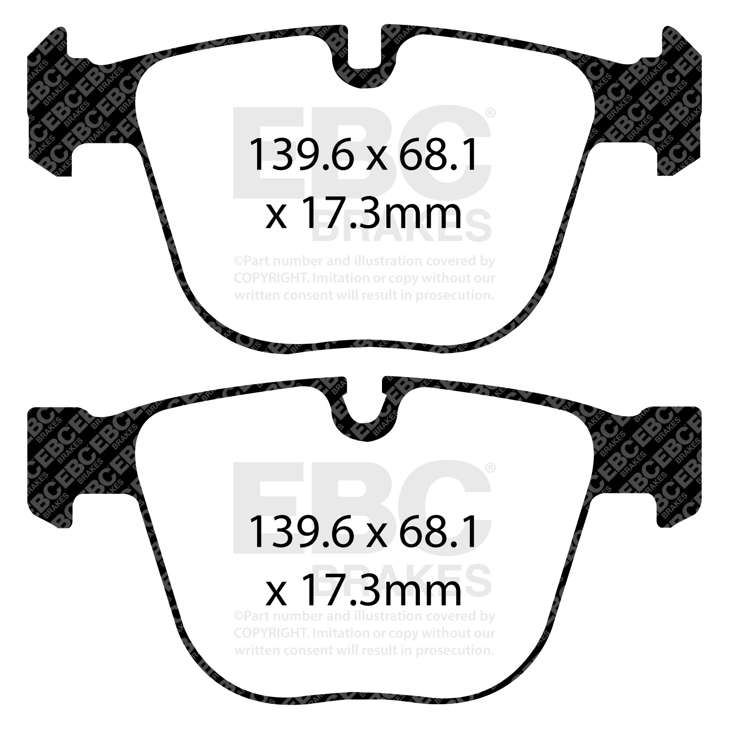 EBC Brakes DP32020C Redstuff Ceramic Low Dust Brake Pads